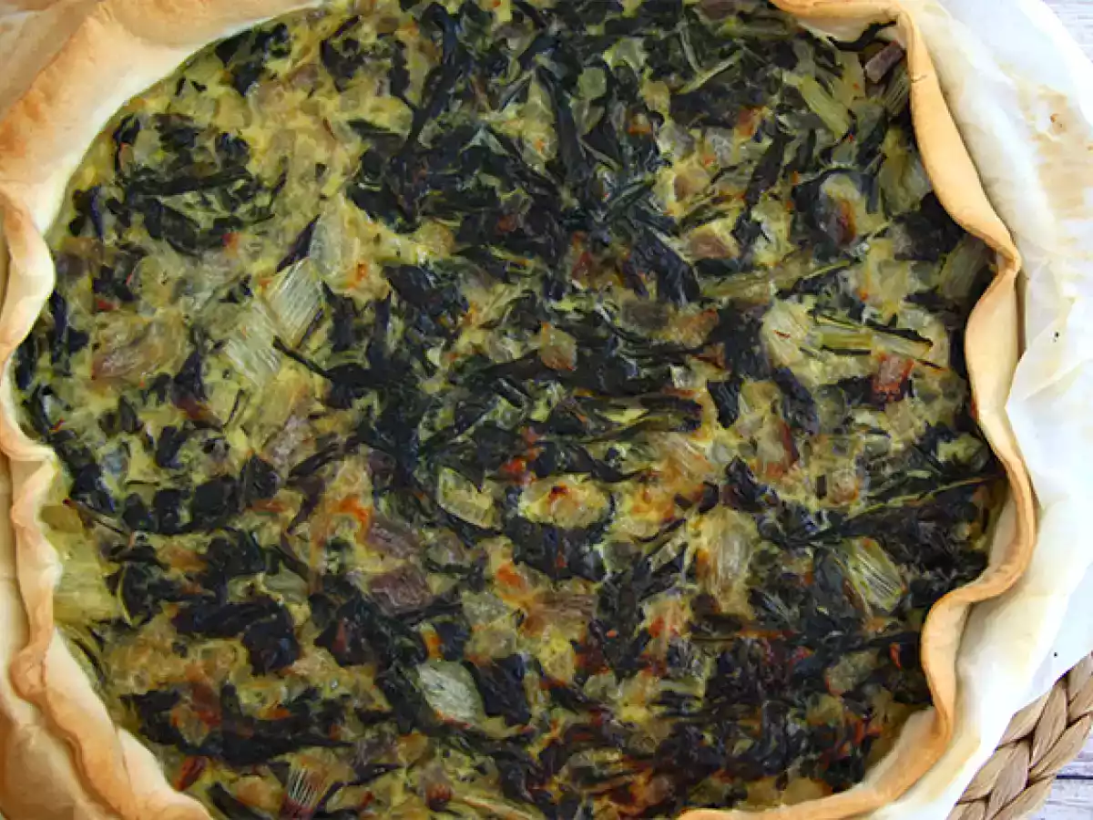 Torta salata con bietole ed Emmental, ricetta vegetariana - foto 5