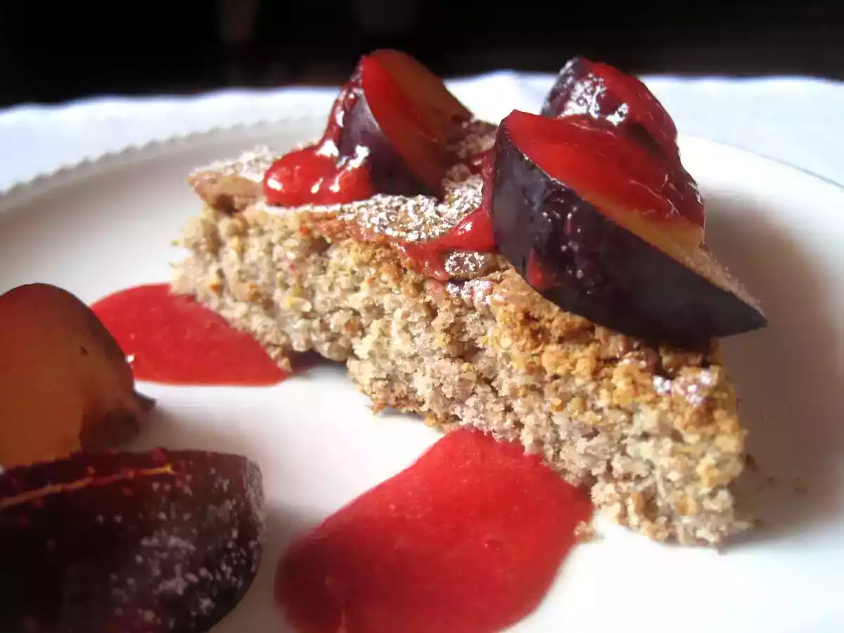 Torta Vegan di susine e fragole - foto 7