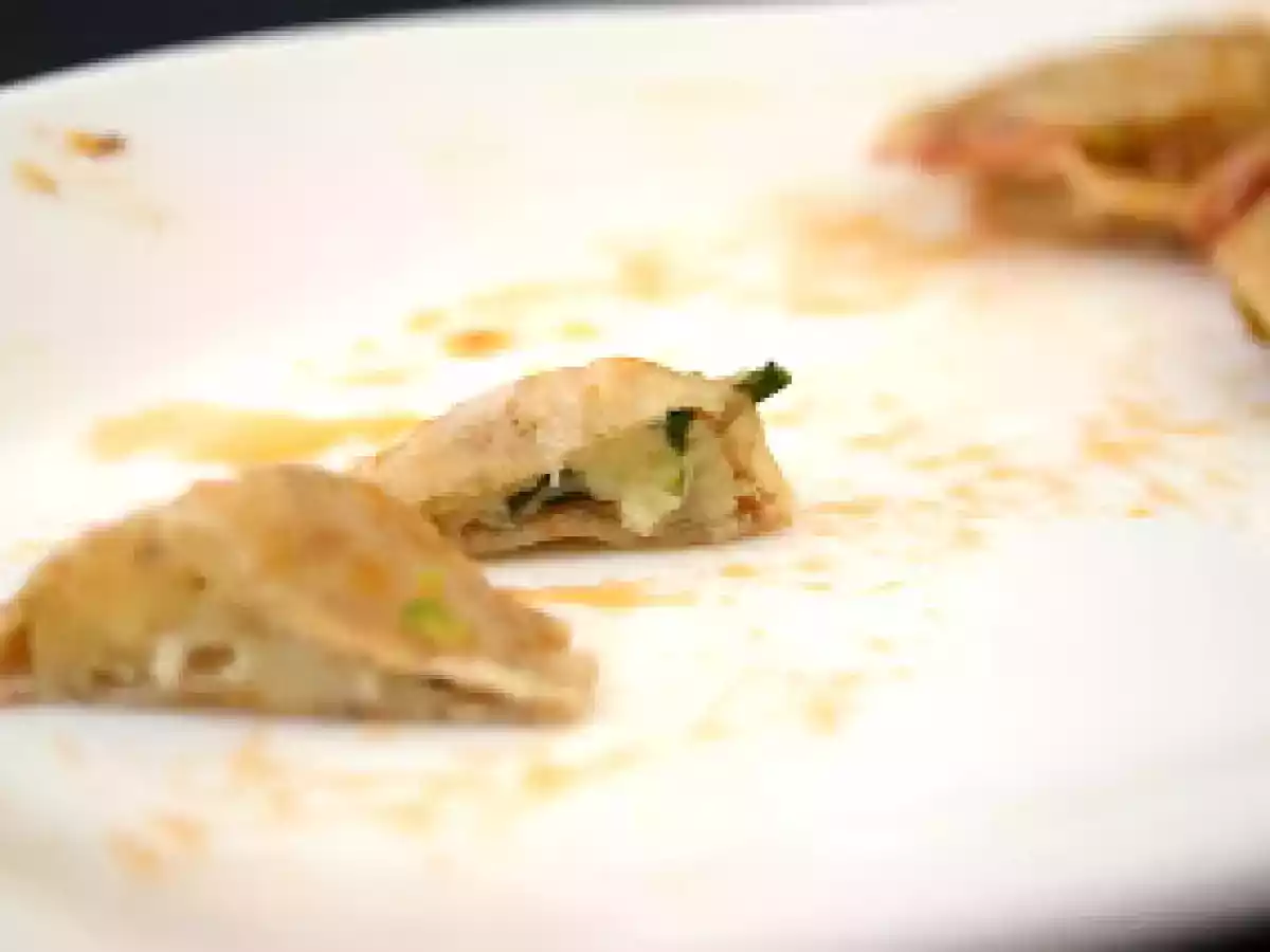 Tortelli integrali di patate dolci con pistacchio di Bronte e pancetta croccante - foto 8