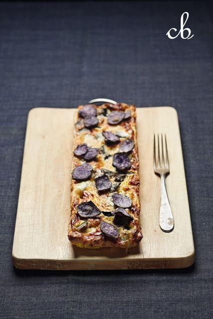 Tortino con patate viola - Ricetta Petitchef