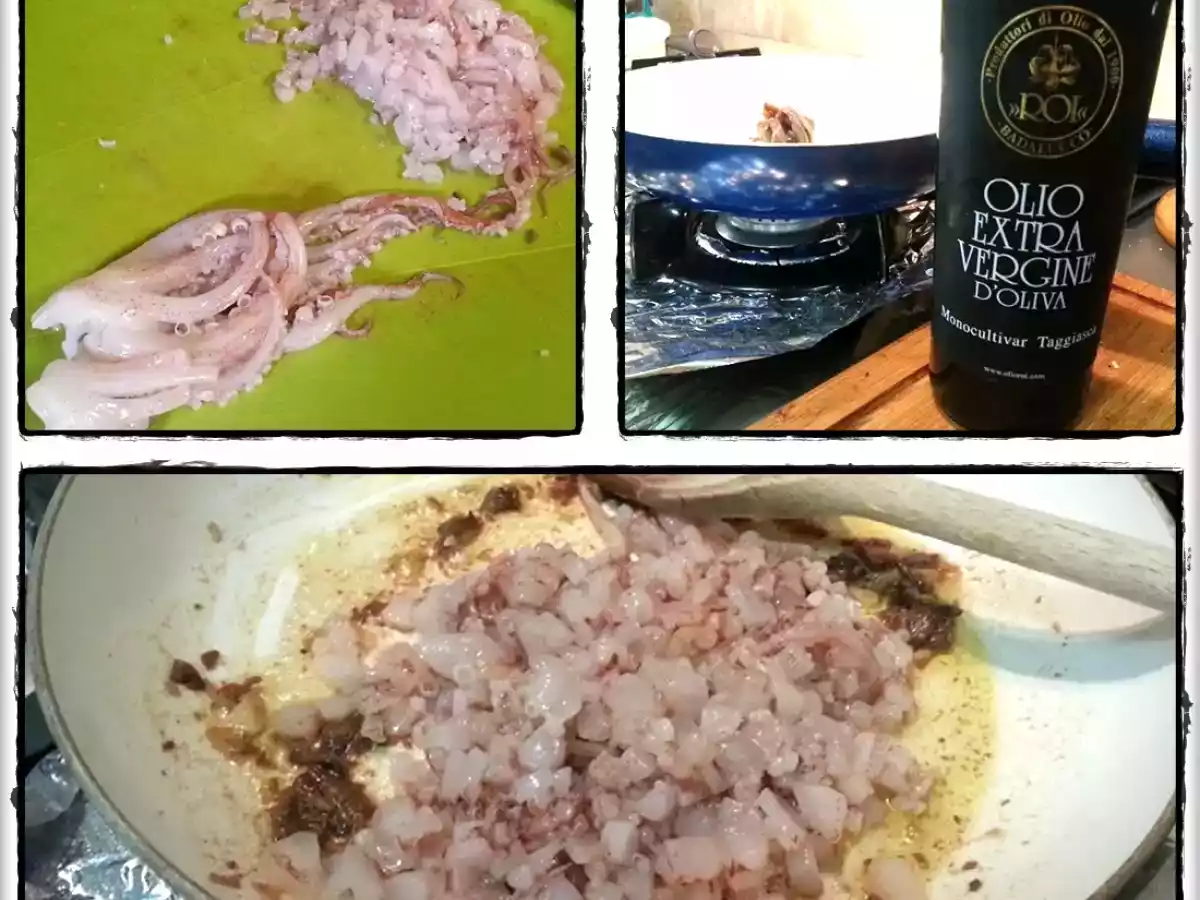 Totani ripieni su crema di patate allo zafferano - foto 2