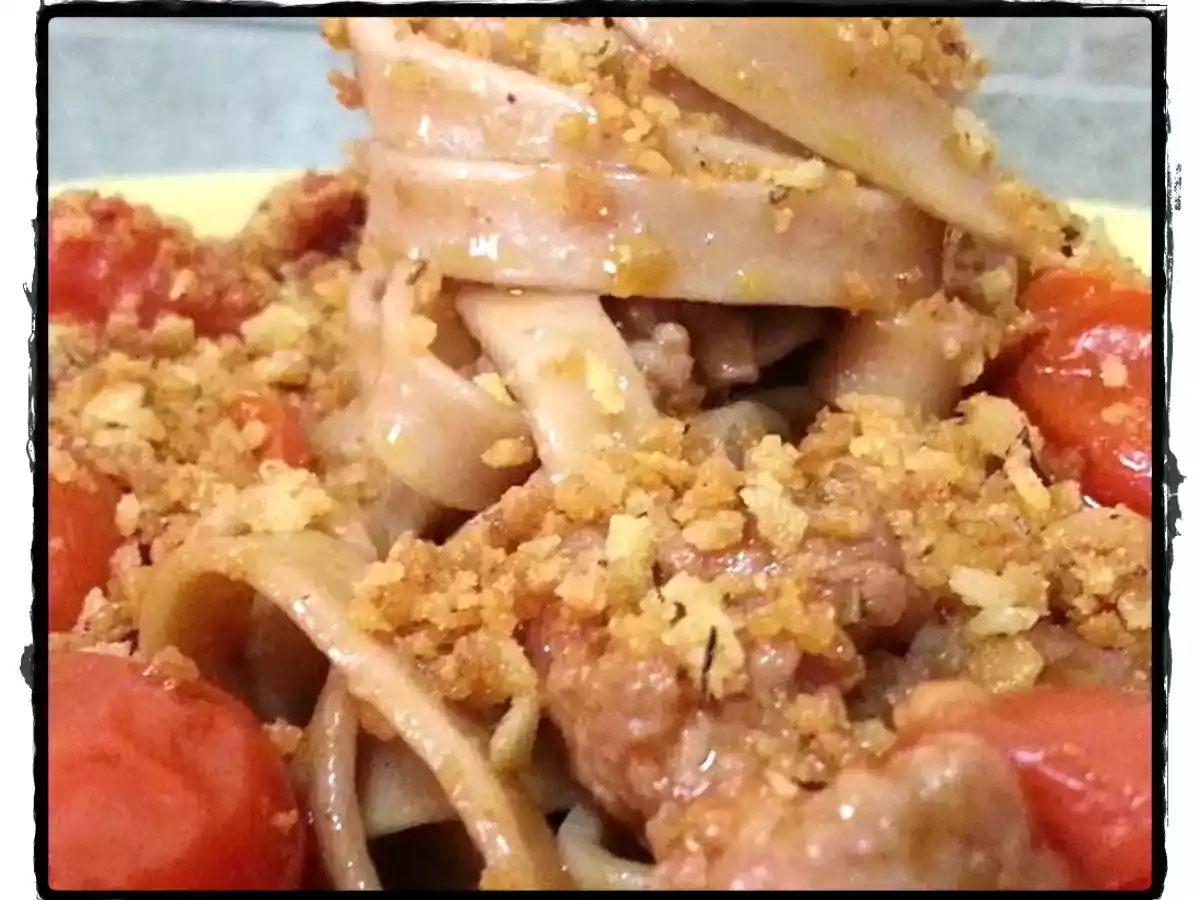 Trine di Castagna al sugo veloce di Salsiccia - foto 7