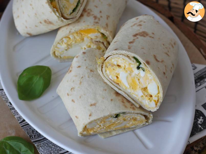 Wrap super proteico con uova e feta - foto 2