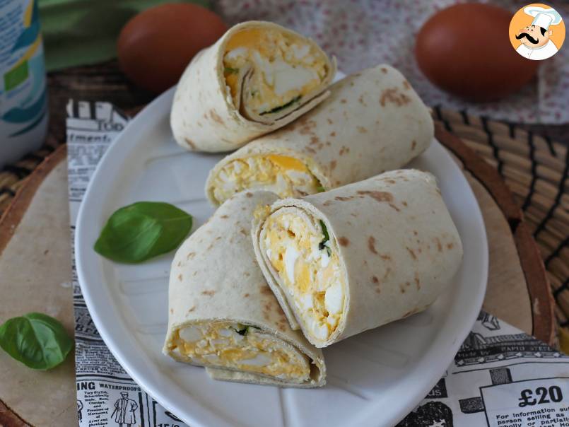 Wrap super proteico con uova e feta - foto 3