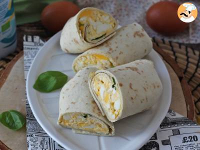 Wrap super proteico con uova e feta - foto 3