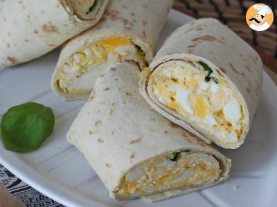 Wrap super proteico con uova e feta - foto 4