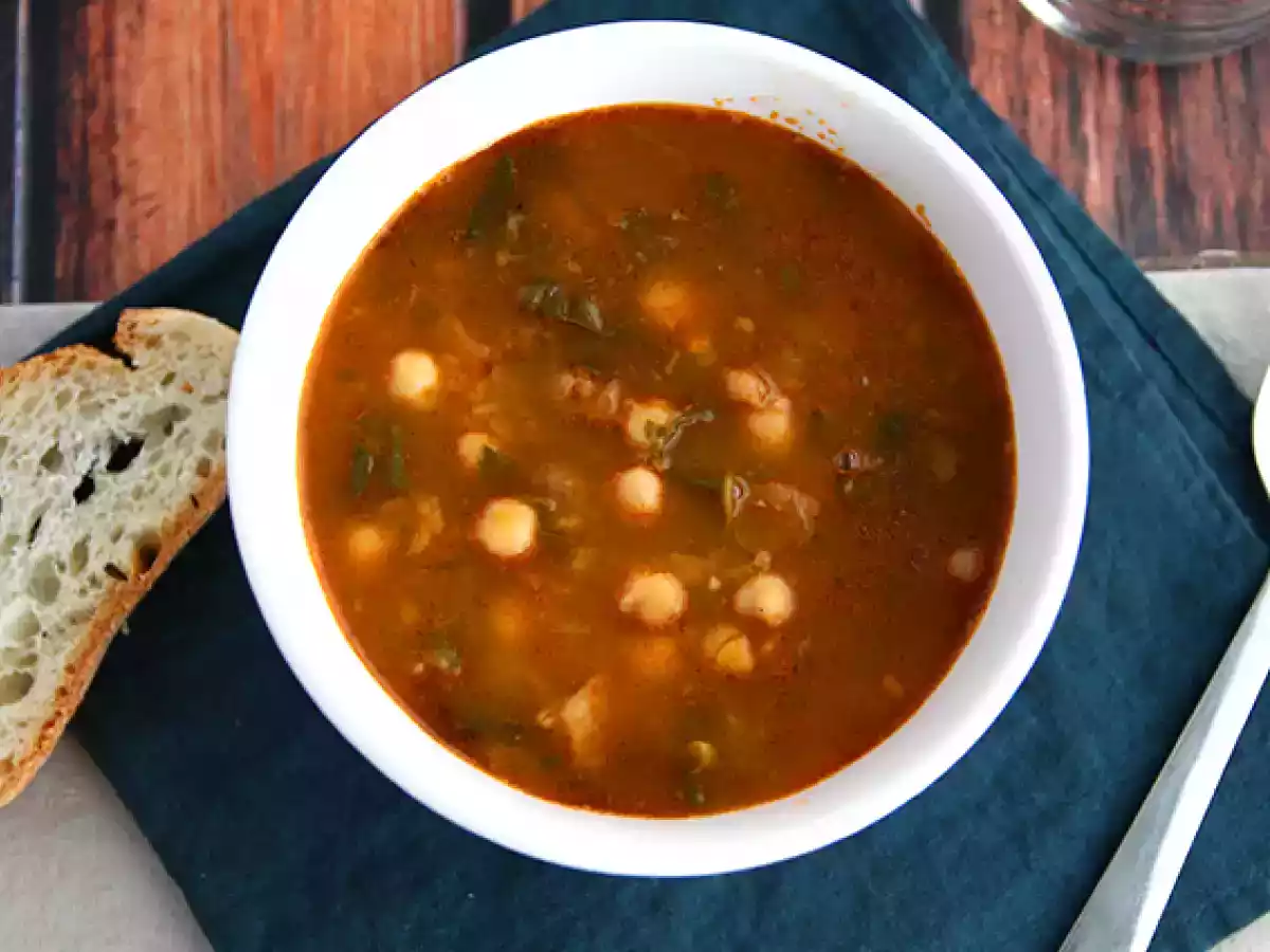 Zuppa di ceci con spinaci - foto 2