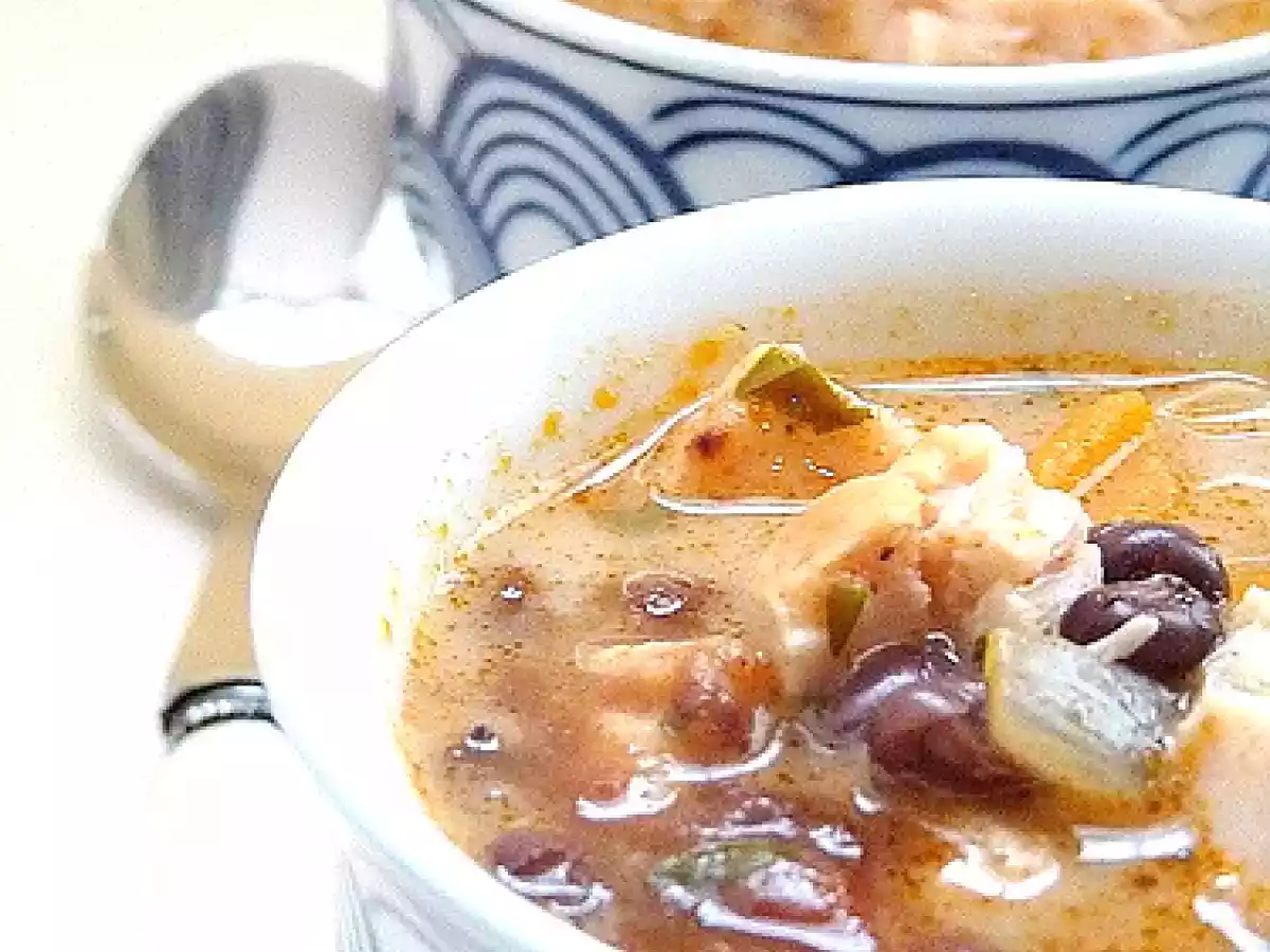 Zuppa di pollo alla paprika fumé