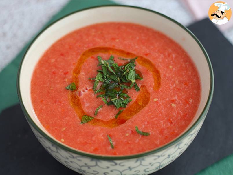 Zuppa fredda con pomodori e anguria - foto 3