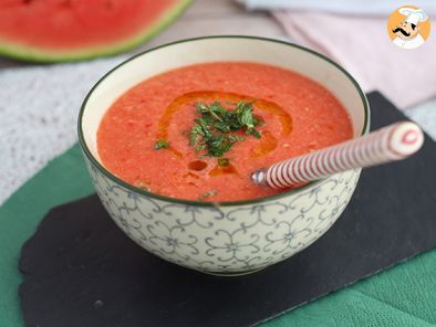 Zuppa fredda con pomodori e anguria, foto 1